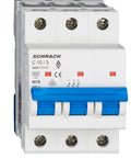 Întreruptor automat modular (MCB) AMPARO 6kA, C 10A, 3-poli
