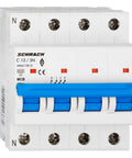 Întreruptor automat modular (MCB) AMPARO 6kA, C 13A, 3P+N