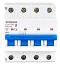 Întreruptor automat modular (MCB) AMPARO 6kA, C 50A, 3P+N