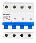 Întreruptor automat modular (MCB) AMPARO 6kA, C 63A, 3P+N