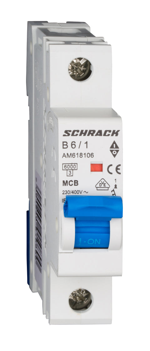 Întreruptor automat modular (MCB) AMPARO 6kA, B 6A, 1-pol