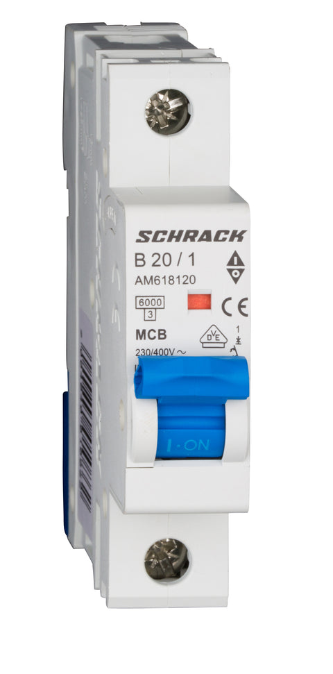 Întreruptor automat modular (MCB) AMPARO 6kA, B 20A, 1-pol