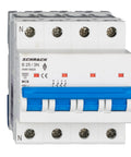 Întreruptor automat modular (MCB) AMPARO 6kA, B 25A, 3P+N