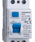 Residual Current Circuit Breaker 10kA, 40A, 2-pole, 30mA, F