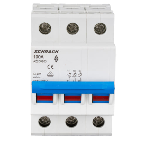 Comutator principal modular 100A, 3-poli