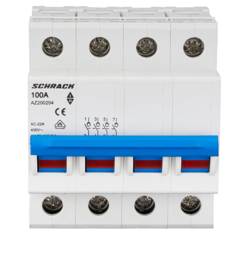 Comutator principal modular 100A, 4-poli