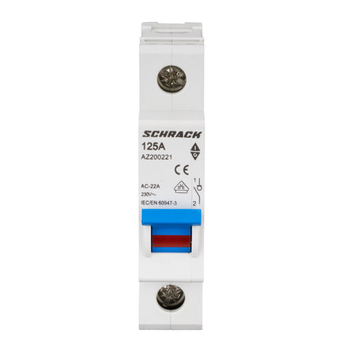 Comutator principal modular 125A, 1-pol
