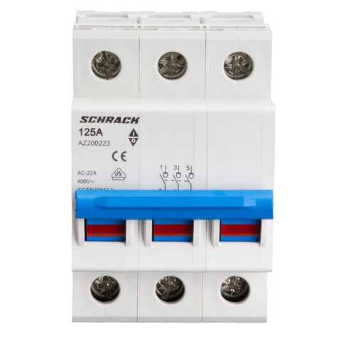 Comutator principal modular 125A, 3-poli