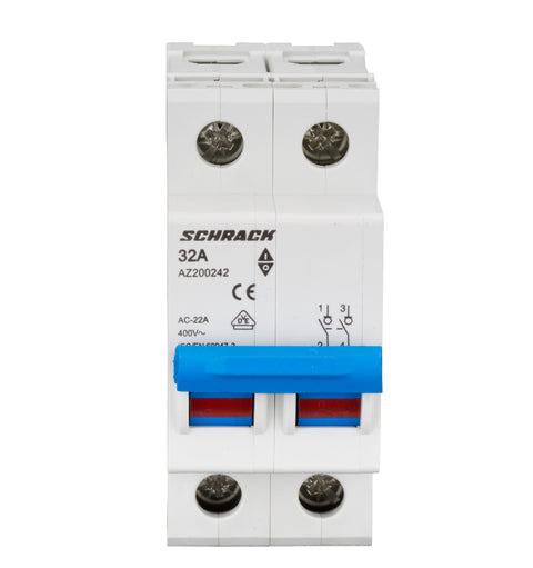 Comutator principal modular 32A, 2-poli