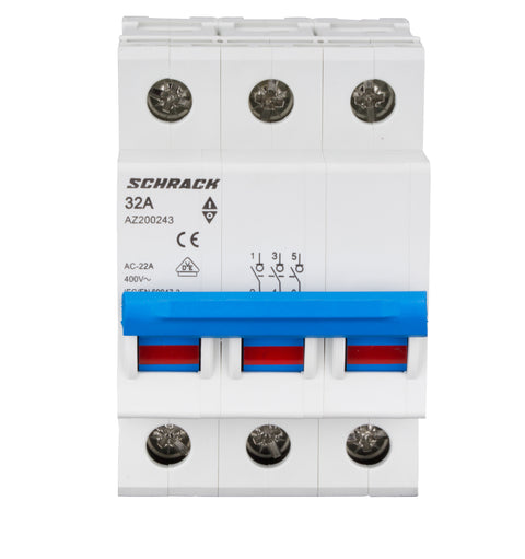 Comutator principal modular 32A, 3-poli