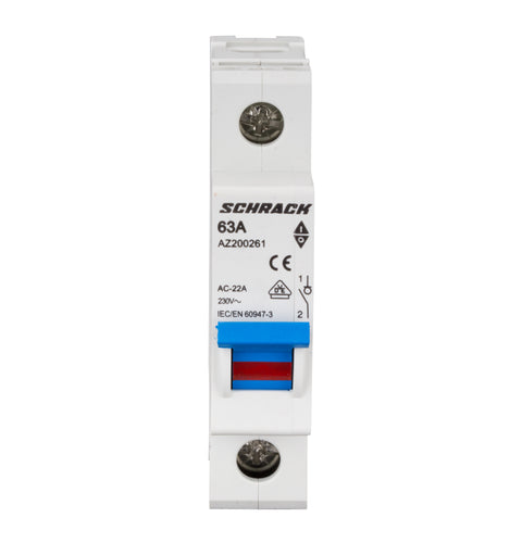 Comutator principal modular 63A, 1-pol