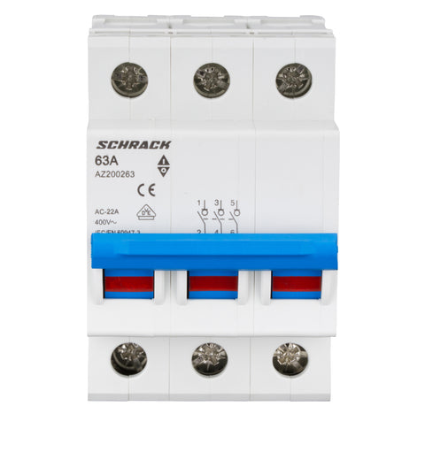 Comutator principal modular 63A, 3-poli