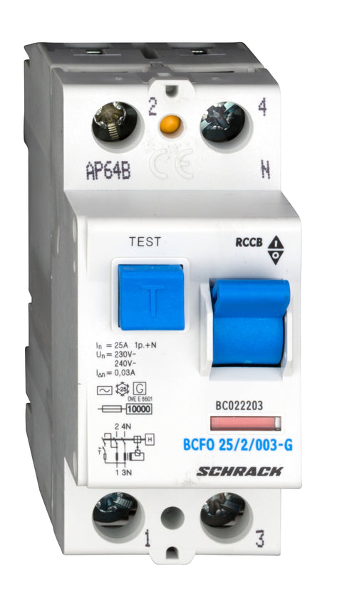 Întreruptor diferential 25A 2poli 30mA