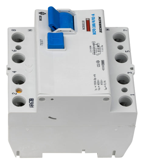 Întreruptor diferential 100A 4poli 100mA