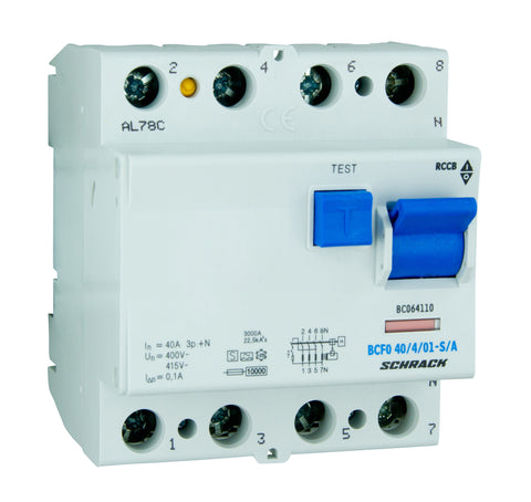 Întreruptor diferential 40A 4poli 100mA
