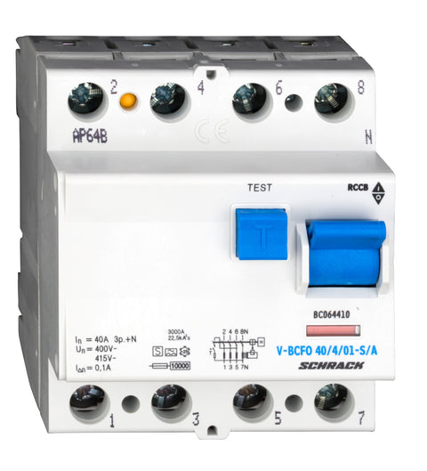 Întreruptor diferential 40A 4poli 100mA