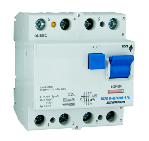 Întreruptor diferential 40A 4poli 100mA