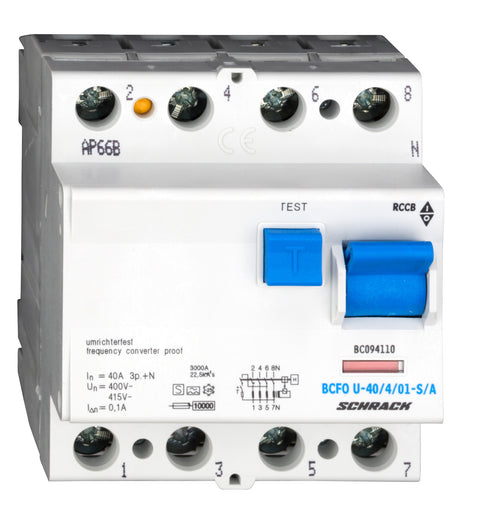 Întreruptor diferential 40A 4poli 100mA