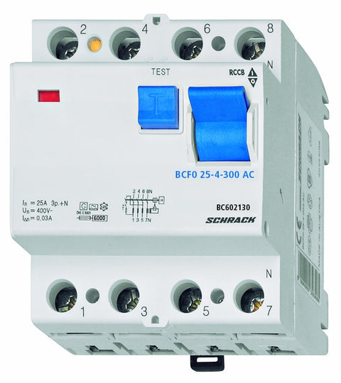 Intreruptor diferential 25A 4poli 300mA