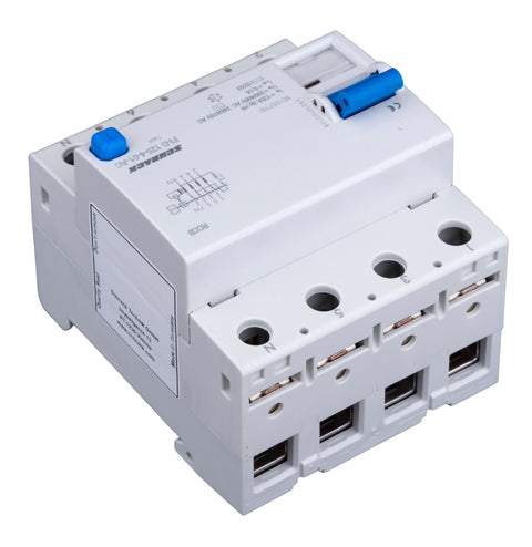 Întreruptor diferential 125A, 4-poli, 100mA, tip AC