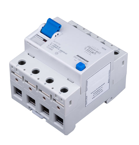 Întreruptor diferential 125A, 4-poli, 100mA, tip AC