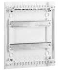 Wall-mounting distribution board, 2-row - 24MW, without door