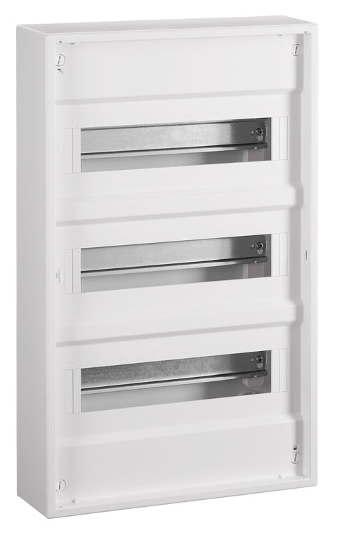 Wall-mounting distribution board, 3-row - 36MW, without door