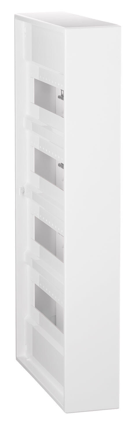 Wall-mounting distribution board, 4-row - 48MW, without door