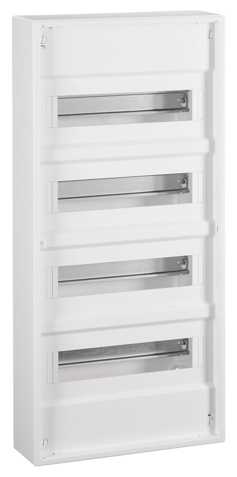 Wall-mounting distribution board, 4-row - 48MW, without door
