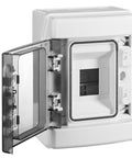 Dulap distrib. apl. IP65, 4UH pe 1 rând, cu uşă transparentă