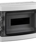 Dulap distrib. apl. IP65, 12U pe 1 rând, cu uşă transparentă