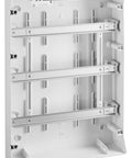 Distribution Board 3-row, 54MW, IP65, transparent door