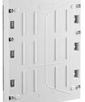 Distribution Board 3-row, 54MW, IP65, transparent door