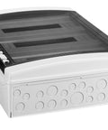 Distribution Board 3-row, 54MW, IP65, transparent door