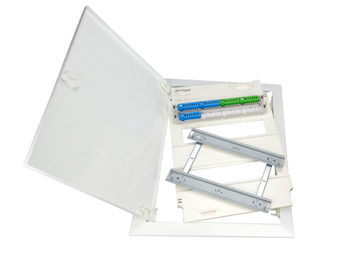 Ramă plată+uşă+insert, pt. încastr. gipsc. 2r-24/28module