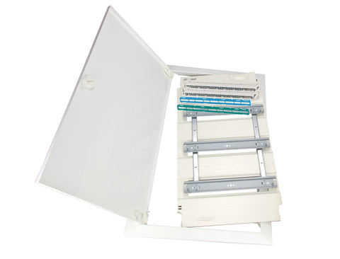 Ramă cu ușă și insert pt. KVH înalt 3 rânduri, 36/42 module