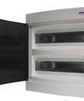 Flush-mounted enclosure 2-rows, 36MW, for partition wall