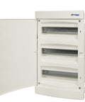 Flush-mounted enclosure 3-rows, 36MW, for partition wall