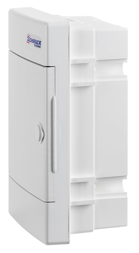 Dulap distrib. încastr. 1r-4UH, uşă din plastic alb mat