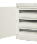 Flush-mounted enclosure 3-rows, 54MW, for partition wall