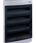 Cofret aparent, 72 UH, 4 rânduri, ușă transparentă, IP40