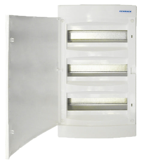 Dulap distrib. apl. 3 rând. 36UH, uşă din plastic alb mat