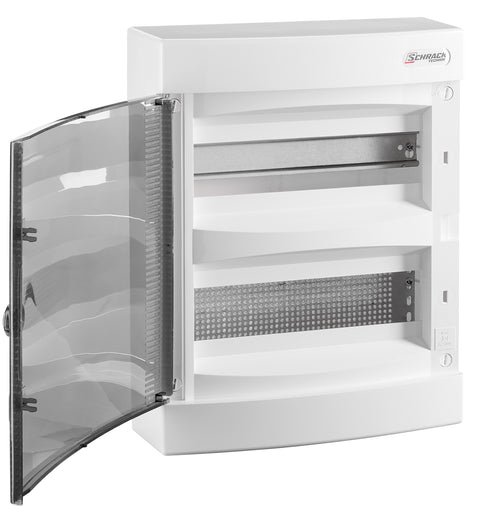 Cofret combi-media cu montaj mural, 2 rânduri, 12 module