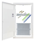 Cofret media combi cadru şi uşă cu 3 rânduri verticale