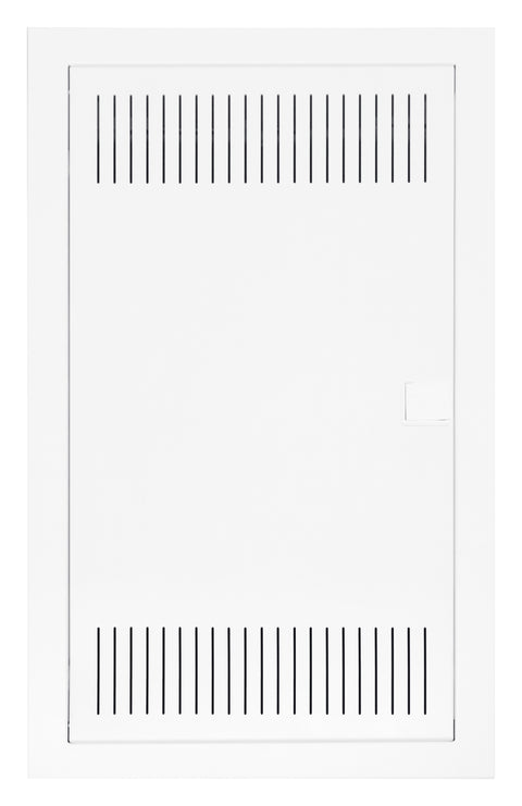 Frame, door and insert for media enclosure BK0857, 3-rows