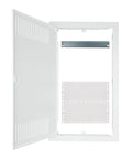 Frame, door and insert for media enclosure BK0857, 3-rows