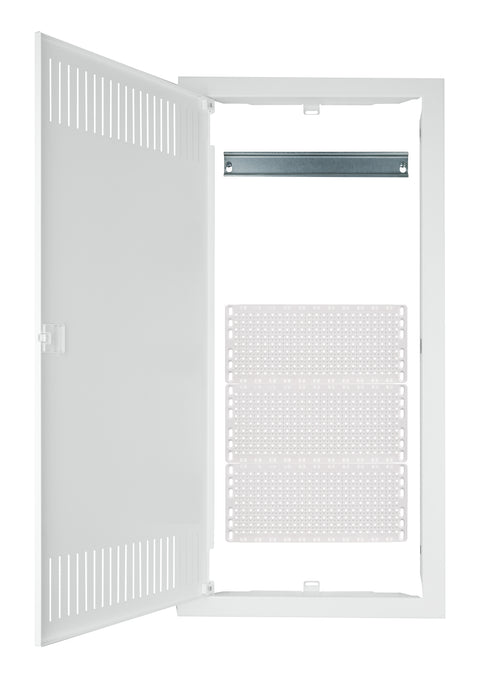 Frame, door and insert for media enclosure BK0857, 4-rows