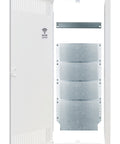 Frame, door and insert for media enclosure BK0857, 5-rows