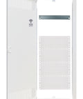 Frame, door and insert for media enclosure BK0857, 5-rows