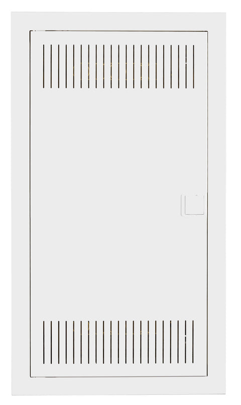 Flush-mounted media enclosure 3-rows - solid wall